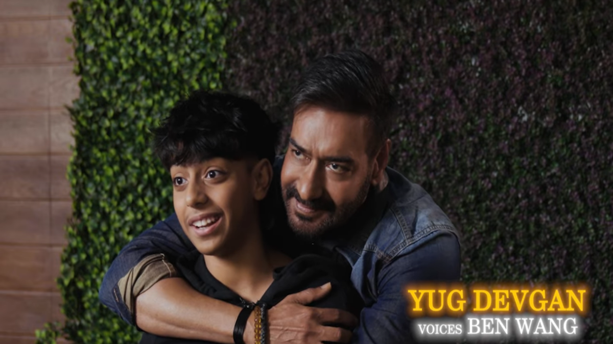 Ajay Devgn and Yug Devgn