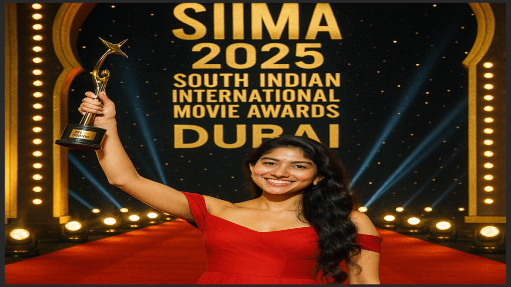 Sai Pallavi Best Actress Award at SIIMA 2025 in Dubai