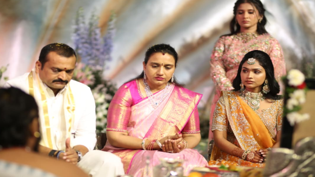 Megastar Chiranjeevi and CM Chandrababu Naidu at Bandla Ganesh Daughter Engagement Ceremony