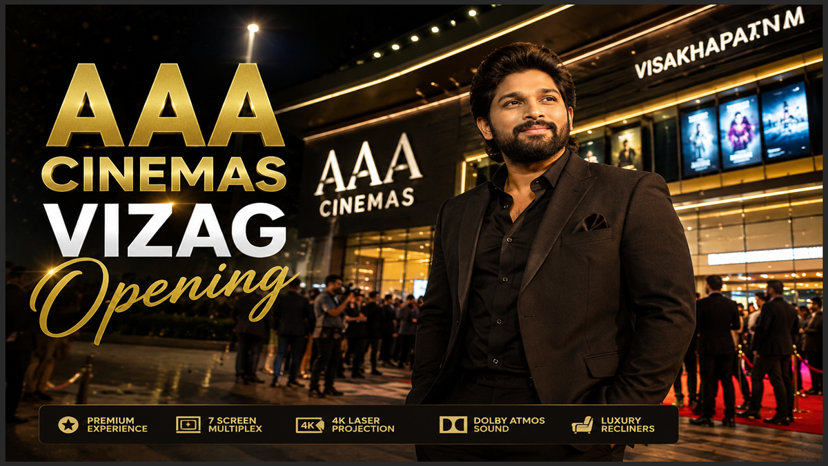 AAA Cinemas Vizag Opening: Allu Arjun Launches New Multiplex in Visakhapatnam